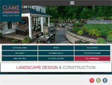 Tablet Screenshot of clarkelandscapes.com